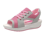 Sandals Lady Platform Chunky Women's Open Toe Casual Summer Sports Shoes MartLion Pink 36 