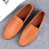 Super Soft Men&'s Moccasins Slip Loafers Flats Casual Footwear Microfiber Leather Shoes Mart Lion   