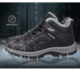 Winter Leather Boots Women Men's Shoes Waterproof Plush Keep Warm Sneakers Outdoor Ankle Snow Casual Mart Lion   