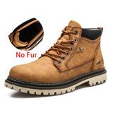 Autumn Winter Men's Military Boots Special Tactical Desert Combat Ankle Army Work Shoes Leather Snow