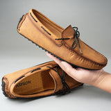 Genuine Leather Men's Casual Shoes Luxury Loafers Moccasins Non-slip Driving MartLion   