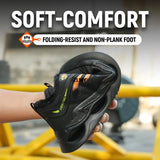  Winter Safety Shoes Men's Rotatory Button Steel Toe Sneakers Puncture Proof Work Light Safety Boots MartLion - Mart Lion