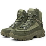 Tactical Boots Men's Outdoor Sport Ankel Boots Waterproof Hiking Camping Mountain Shoes Military Desert MartLion army green 43 