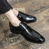 British Men's Dress Shoes Elegant Split Leather Formal Social Oxfords Mart Lion   