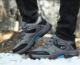 Men's Winter Boots Plush Warm Snow Outdoor Ankle Waterproof Hiking Sneakers MartLion   