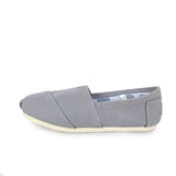 Men and Women Solid Color Shoes  Breathable Flat Canvas Flat Shoes Solid Color Soft Leather Linen Shoes MartLion   