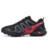 Men's Shoes Outdoor Breathable Speedcross  Men's Running Shoes Mart Lion 8-2-Black Red 42 