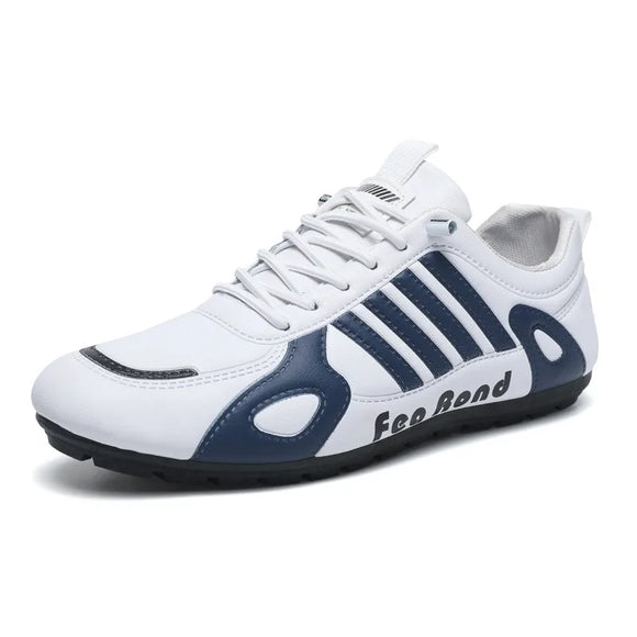 Men Casual Leather Shoes Casual Walking Travel Leather Soft Sole Breathable Casual Running Sneakers MartLion
