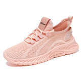 Women's Sports Shoes Breathable Ultra-light Mesh Hollow Casual MartLion pink 36 