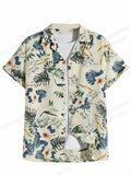 Floral Shirts Men's Shirts Hawaiian Casual Camp Vocation Beach Blouse MartLion   