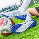 Football Boots Men's Breathable Soccer Cleats Kids Boy Soccer Shoes Outdoor Trainers Ag Fg Tf Mart Lion   