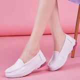 Hospital's large air cushion nurse shoes white women's slope heels work MartLion   