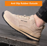 safety autumn shoes breathable work anti stab work sneakers with steel toe indestructible anti smashing MartLion   