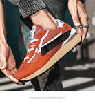 Casual Sneakers Men's Retro Running Shoes Designer Training Sneakers Orange Platform MartLion   