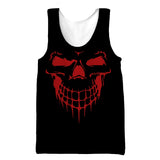 Cool Skull 3D Print Men's Tank Tops Casual Hip Hop Graphic Streetwear Fitness Summer Sleeveless Shirts Mart Lion 2 XL 