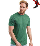 100% Merino Wool T Shirt Men's Base Layer Merino T shirt 180G Everyday Undershirt Wicking Breathable Anti-Odor + Hiking Socks MartLion Green Htr USA Size XXL 