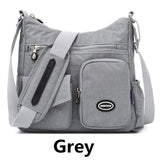Luxury Handbags Women Bags Designer Waterproof Nylon Cloth Crossbody Large Capacity Lady Shoulder Tote Mart Lion Silver Gray  NB101  