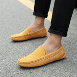 Suede Leather Men's Loafers Luxury Casual Shoes Boots Handmade Slipon Driving  Moccasins Zapatos Mart Lion   