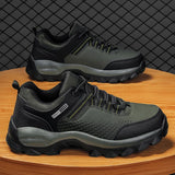 Men's Casual Shoes Waterproof Lace-up Outdoor Sports Walking Sneakers Platform Baskets Footwear Masculino MartLion green 39 
