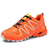 Men's Hiking Shoes Water Resistance Outdoor Sneakers Non-Slip Lightweight Trail Running Camping Breathable Climbing Travel Mart Lion JD8-Orange CN 39