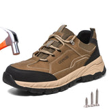 Men's Safety Shoes Steel Toe Work Indestructible Anti-smash Anti-puncture Work Sneakers Protective Boots MartLion   