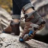 Autumn Outdoor High Top Sport Hiking Boots Men's Winter Keep Warm Casual Sneakers Non-Slip Camping Walking Shoes MartLion   