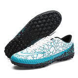Soccer Shoes For Men's Kids Football Non-Slip Light Breathable  Athletic Unisex Sneakers AG/TF Futsal Training Mart Lion Orange 38 