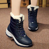 Women Boots Lightweight Ankle Platform Shoes Heels Winter Mujer Keep Warm Snow Winter Shoes MartLion   