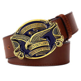 Men's Jeans Belt Golden Eagle US Gun Law Flag Hawk Have Guns Letter Buckle Cowboy Waistband MartLion A2 105CM CHINA