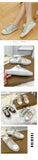  Casual Soft Bottom White Shoes Satin Spanish Ribbon Women Commuter Flat Female Slippers Mart Lion - Mart Lion