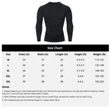 2 Pack Men's Compression Shirts Long Sleeve Athletic Workout Tops Base Layer Quick Dry Sports Athletic Workout T-Shirt MartLion   
