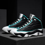 Basketball Shoes Men Sneakers Boys Basket Shoes High Top Non-slip Outdoor Sports Shoes Man Gym Athletic Shoe MartLion Blue 37