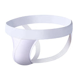 Men's Underwear Briefs Athletic Jock Strap Supporter Gay Men's Jockstraps Solid 9 Colors MartLion BP01-white L 1pc
