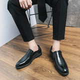 Men's Retro Shoes Slip-on Loafers Male Business Shoes Light Dress Driving Shoes Monk Shoes MartLion   