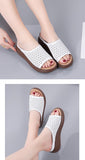 Women Platform Slippers Summer Thick Platform Wedges and Fish Mouths Roman Shoes Casual Sandals Mart Lion   