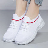 Ladies Sports Shoes Women's Trendy Casual Soft Bottom Running Mart Lion Cf206 White 35 