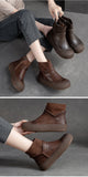 Women Winter Double Zipper Women's Boots Platform Thick Heel Motorcycle Boots Women MartLion   