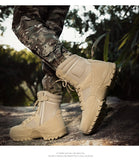 Fujeak Tactical Boots Outdoor Non-slip Snow Men's Military Desert Combat Platform Ankle Shoes Mart Lion   