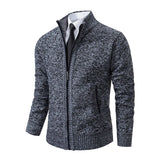 Vintage Knitted Cardigan Jackets Men's Winter Casual Long Sleeve Turn-down Collar Sweater Coats Autumn Outerwear MartLion   