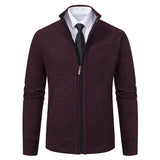 Vintage Knitted Cardigan Jackets Men's Winter Casual Long Sleeve Turn-down Collar Sweater Coats Autumn Outerwear MartLion   