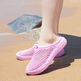 Luxury Women's Slippers Summer Men's Sandals Clogs Adult Slip-On Beach EVA Injection Shoes Mart Lion Pink 36 