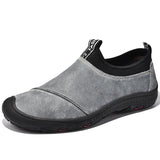 Men's Leather Casual Shoes Luxury Breathable Soft Driving Anti-slip Hand Walking Sports MartLion Gray 38 