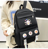 5 piece set backpacks for teenagers girl boy schoolbag cute puppy printing kids backpack children's school bags for boys MartLion   