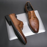 Men's Formal Shoes Lace Up Dress Split Leather Footwear Mart Lion   