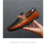Classic Loafers Shoes Men's Flat Casual Leather Slip-on Driving Mocasines Hombre MartLion   