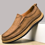 Genuine Leather Men's Shoes Versatile Casual Loafers Soft Sole Moccasins Slip-On Driving Hiking MartLion   
