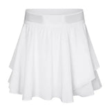 Summer women waist skirt solid color MartLion white S 