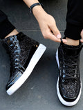 Trendy Shoes Men's High-top Autumn Trend Casual Stage Sneakers