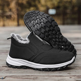 Hard-Wearing Casual Sneakers Outdoor Warm Furry Men's Loafers Lightweight Non-slip Running Shoes Waterproof MartLion   