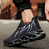 Red Shoes Men's Casual Sneakers Mesh Breathable Running Trainers Sports Lightweight Vulcanize MartLion   
